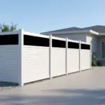 Aluminum Horizontal Privacy Fence Panel with Acrylic Top - Image 2