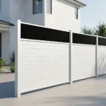 Aluminum Horizontal Privacy Fence Panel with Acrylic Top - Image 3
