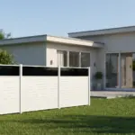 Aluminum Horizontal Privacy Fence Panel with Acrylic Top - Image 4