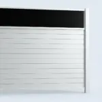 Aluminum Horizontal Privacy Fence Panel with Acrylic Top