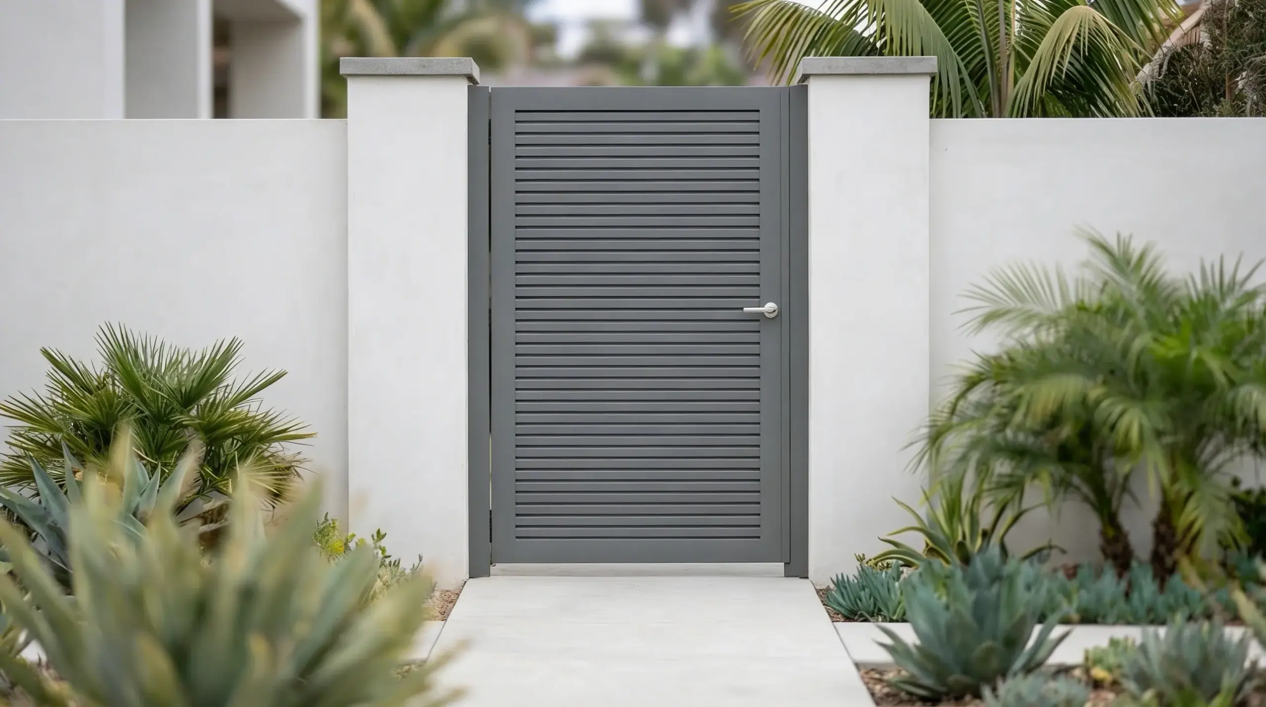 Aluminum Privacy Gate