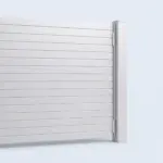 Aluminum privacy gate, 8ft height 8ft width, White