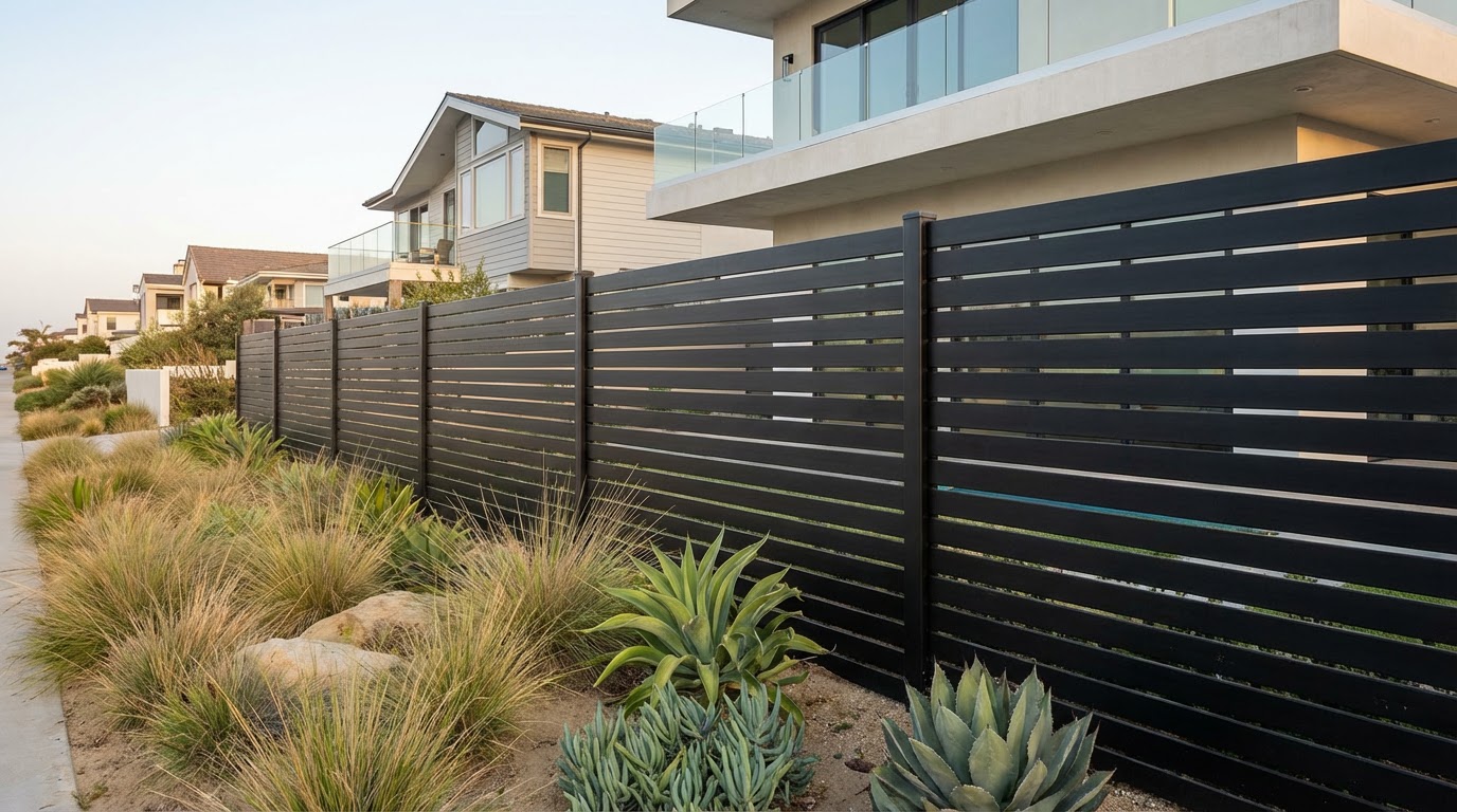 Aluminum Semi Privacy Fence Slat 6 Inches Or 2.5 Inches