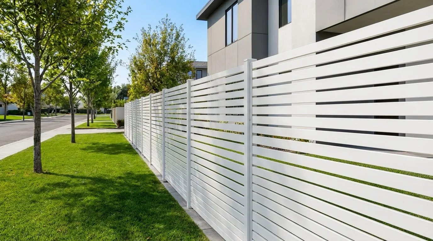 Aluminum Semi Privacy Fence Slat 6 Inches Or 2.5 Inches 7