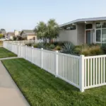 Aluminum Vertical Flat Picket Fence Panel - Image 2