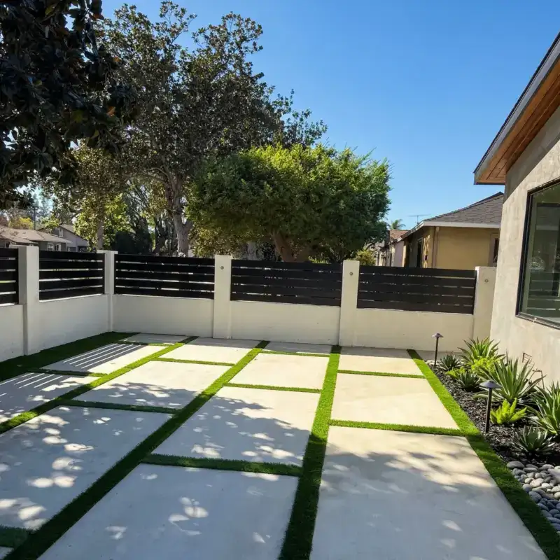 Black Aluminum Wall Topper Installation In Sherman Oaks1