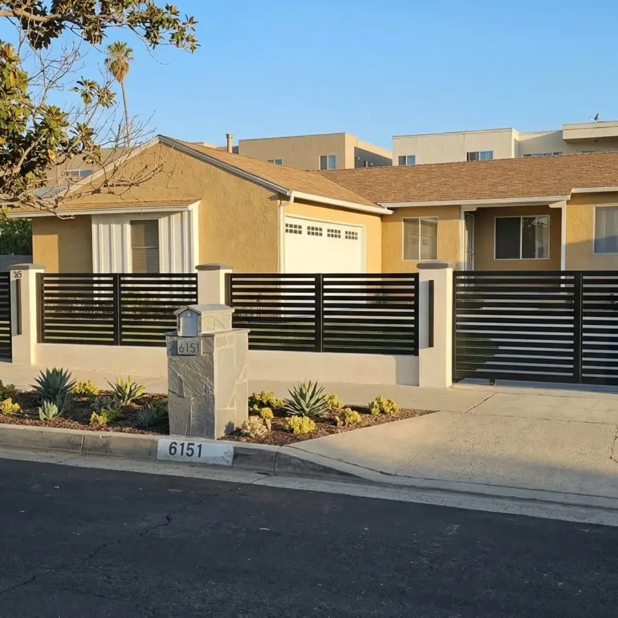 SemiPrivacy Aluminum Fence &Amp; Gate Installation In Tarzana