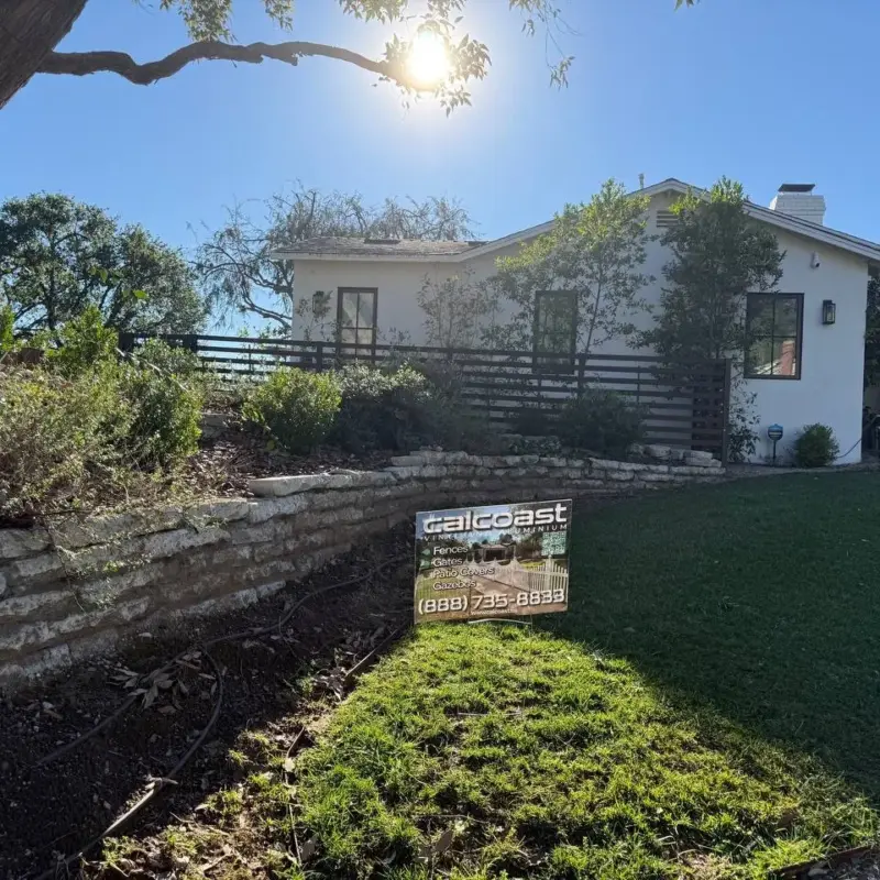 Black SemiPrivacy Fence