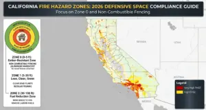 Callifornia fire Hazard zone 2026
