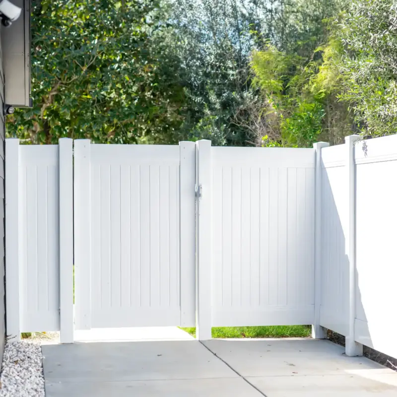 White Gate Beside House