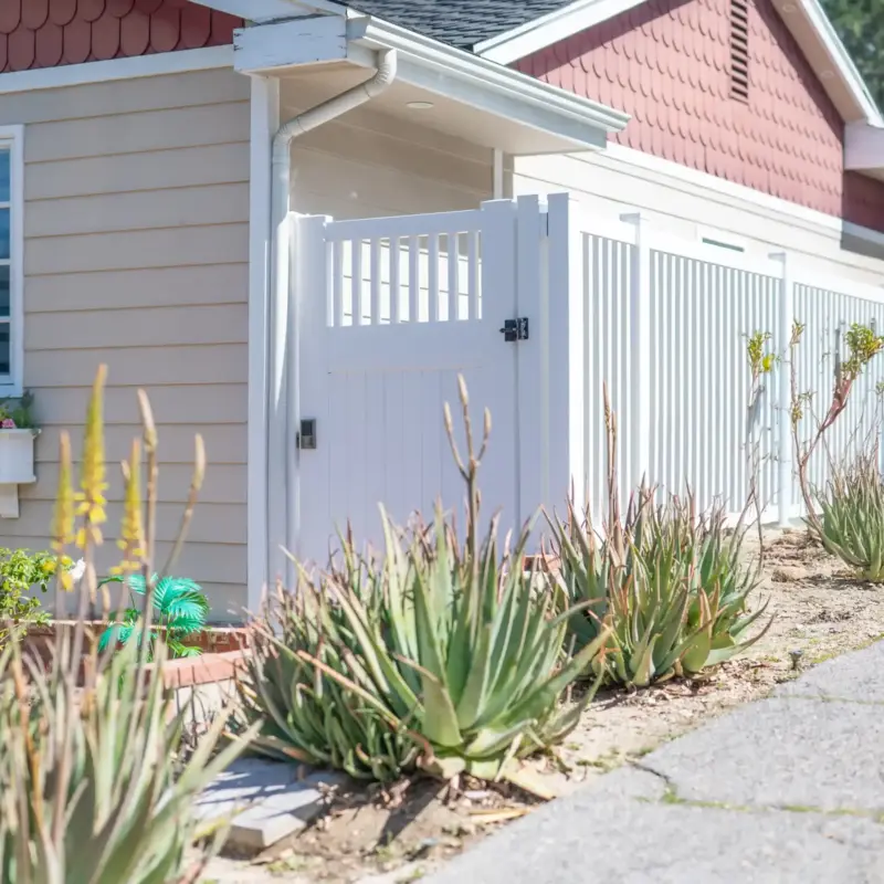 White Vinyl Fencing System Installation1
