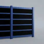 Aluminum and Acrylic Privacy Fence Panel