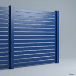 Aluminum Horizontal Flat Picket Fence Panel