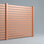 Aluminum Horizontal Flat Picket Fence Panel