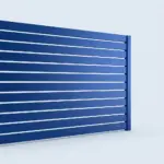 Aluminum horizontal picket fence