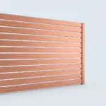 Aluminum horizontal picket fence