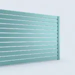 Aluminum horizontal picket fence