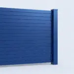 Aluminum privacy gate