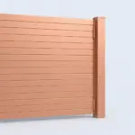 Aluminum privacy gate