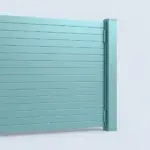 Aluminum privacy gate