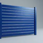 Aluminum semi privacy fence slat 6 inches or 2.5 inches