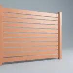 Aluminum semi privacy fence slat 6 inches or 2.5 inches
