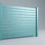 Aluminum semi privacy fence slat 6 inches or 2.5 inches