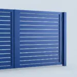 Aluminum semi privacy gate