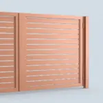 Aluminum semi privacy gate