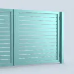 Aluminum semi privacy gate