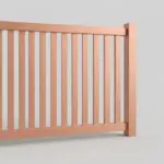 Aluminum Vertical Flat Picket Fence Panel