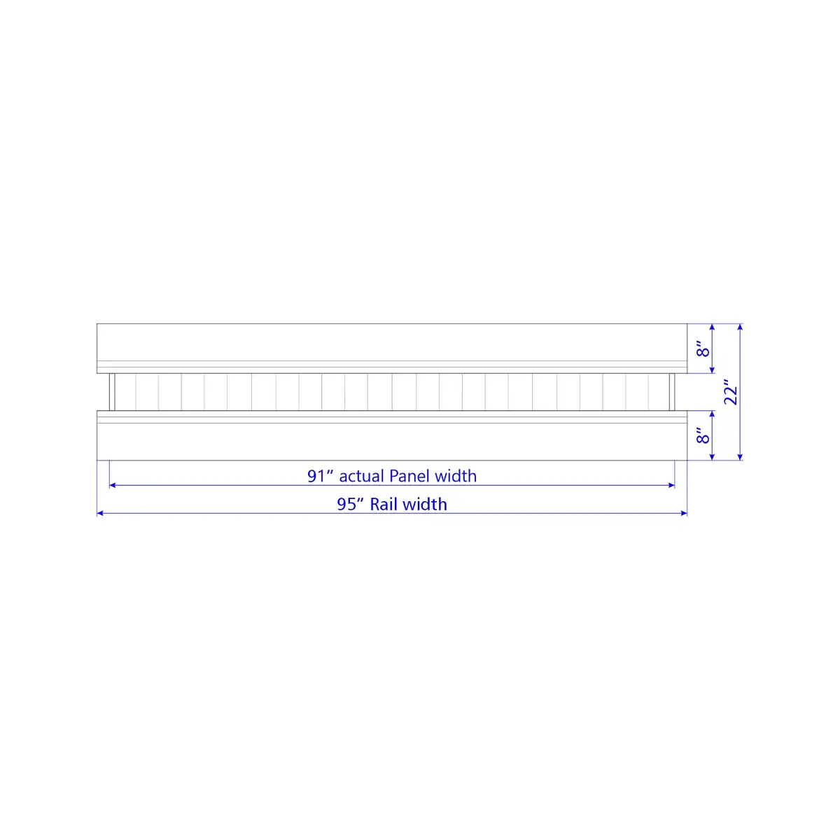 Vinyl Vertical Privacy Fence Panel, 2Ft Height 6Ft Width, Dark Walnut