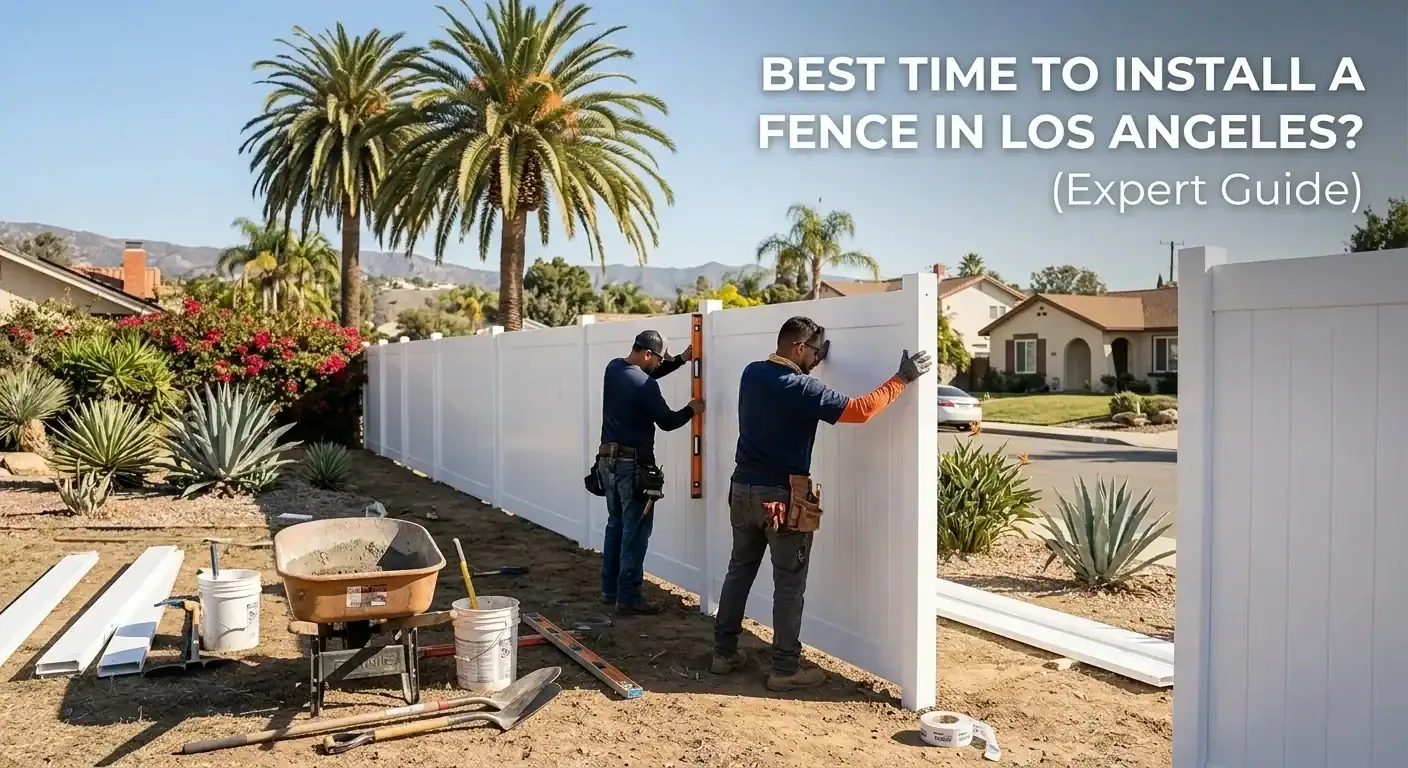 When Is the Best Time of Year to Install a Fence in Los Angeles