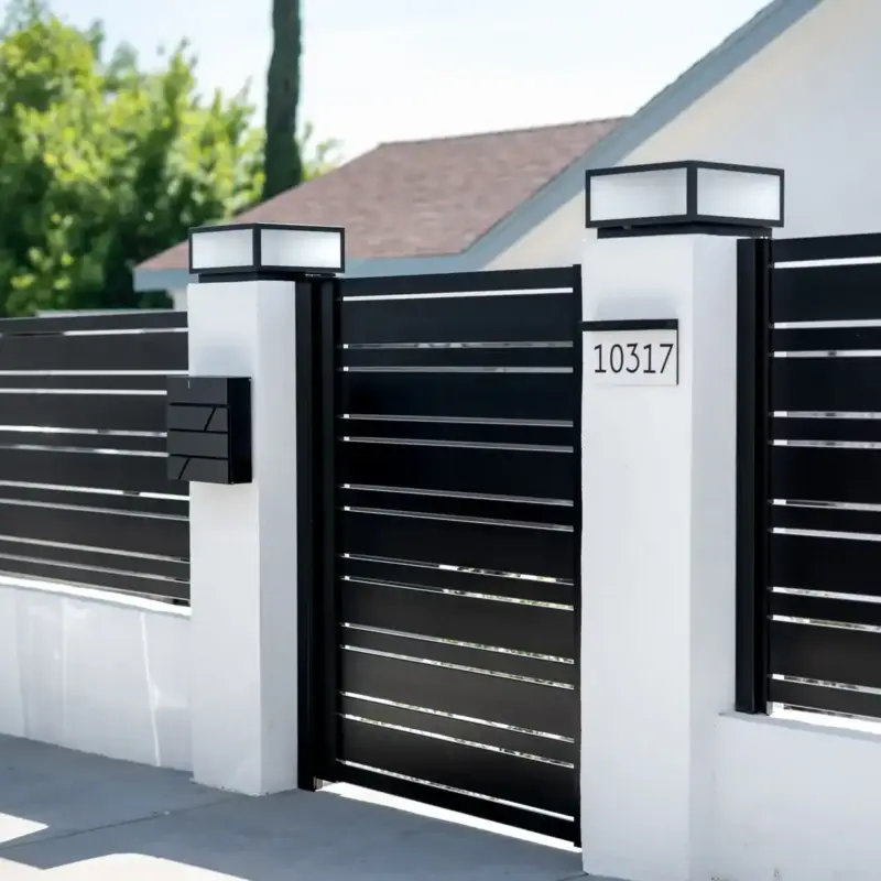 Black Aluminum Fencing Suite