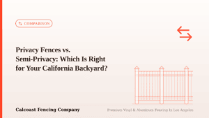 privacy fence vs semi orivacy fence